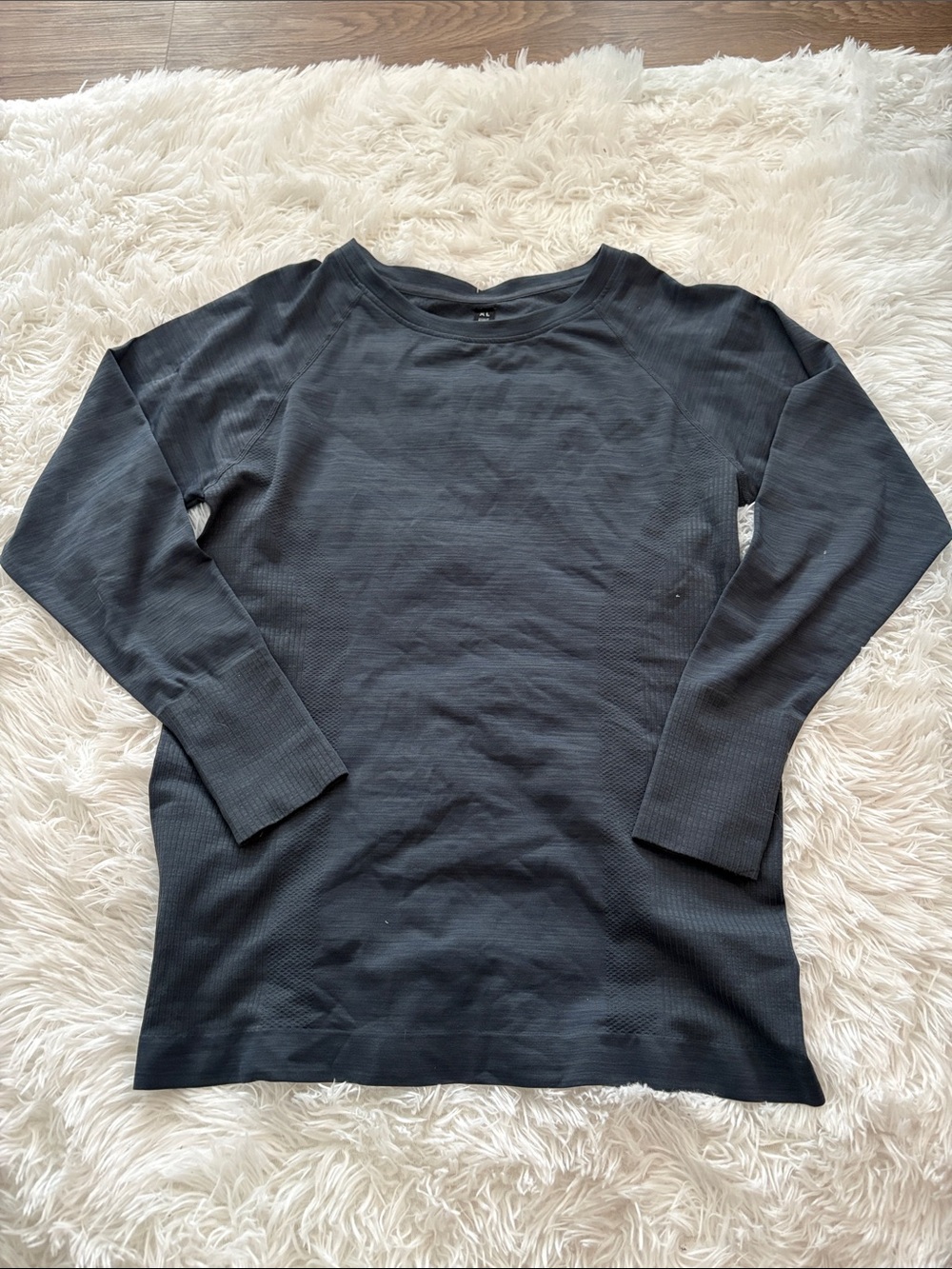 Cotton On Black Long Sleeve Seamless Top with Thumb Holes